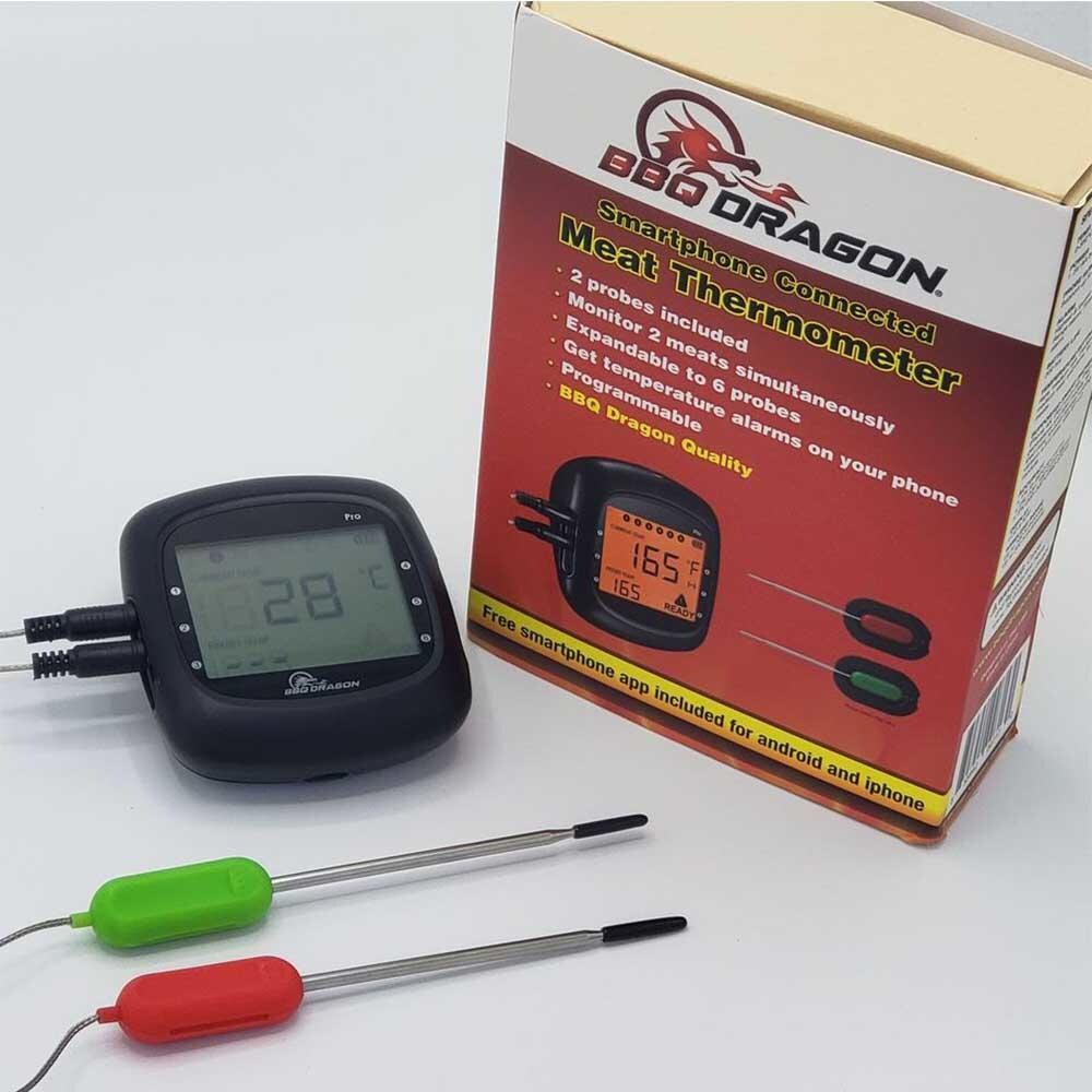 BBQ Dragon 6 Channel Bluetooth Meat Thermometer for Smartphones - Mycitystee