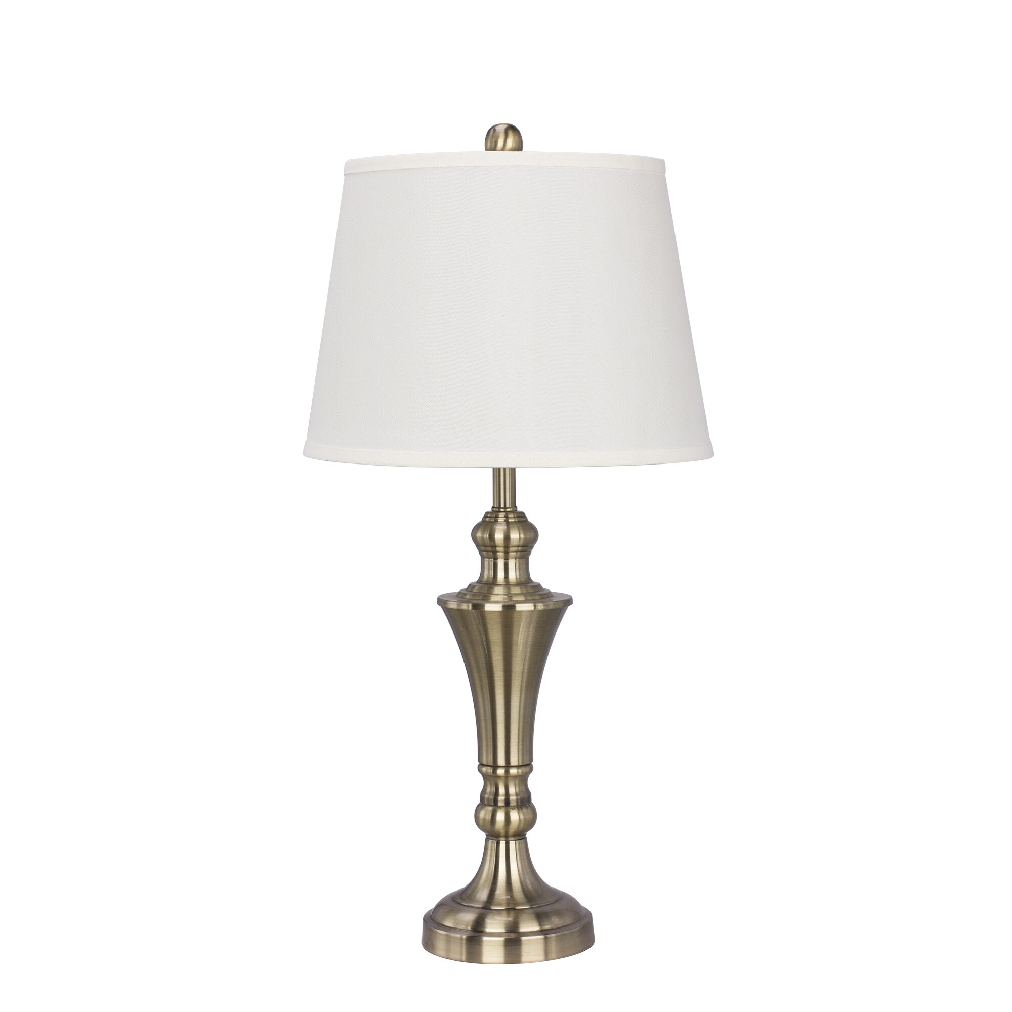 26 inch Metal Table Lamp with Antique Brass Finish - Mycitystee