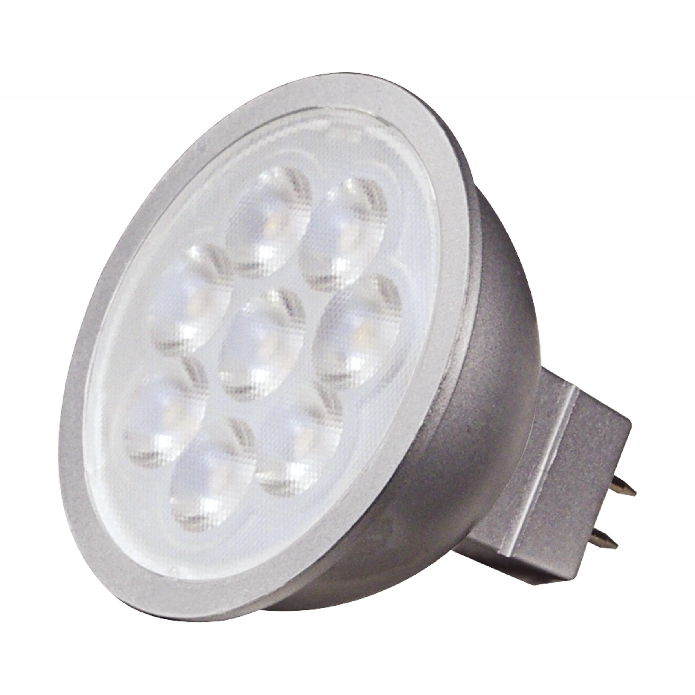 6.5 Watt MR16 LED 2700K GU5.3 Base 40 degree Beam Angle 12 Volts - Gray - Mycitystee