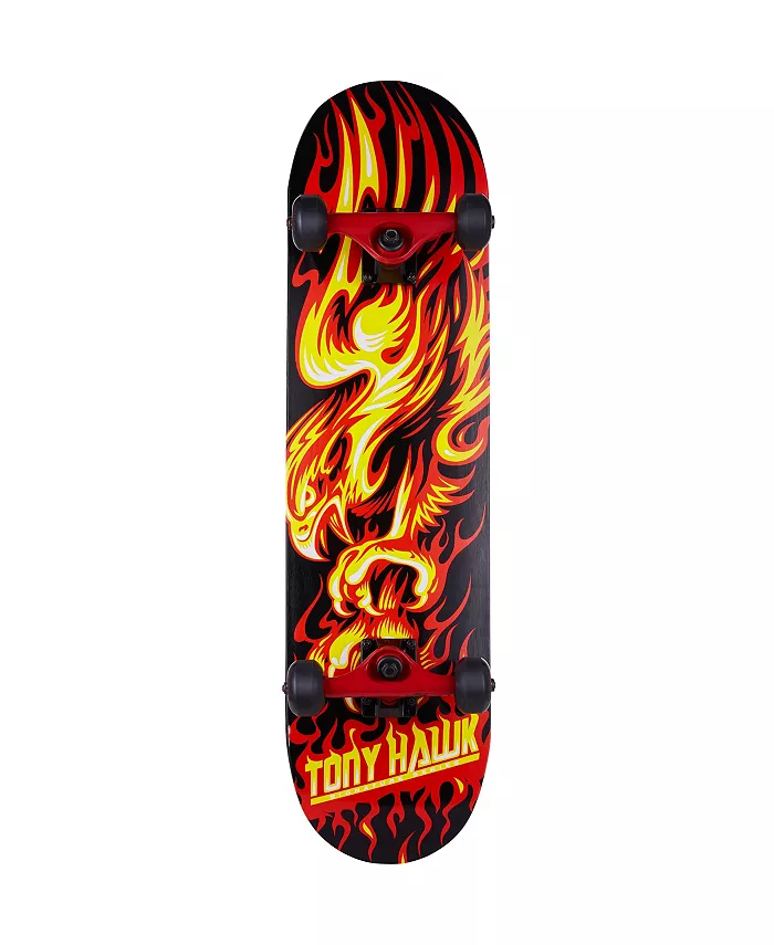 Tony Hawk Abec 5 Flame Skateboard - Mycitystee