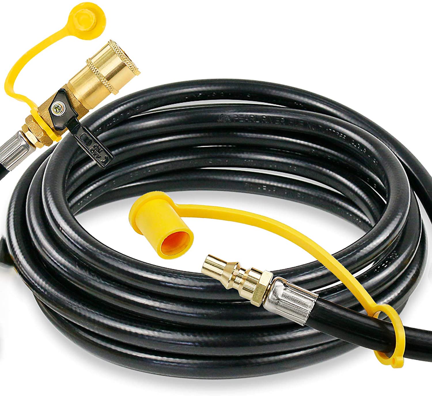 12 Feet LP Propane Gas 1/4 Hose with Quick Connect - Mycitystee