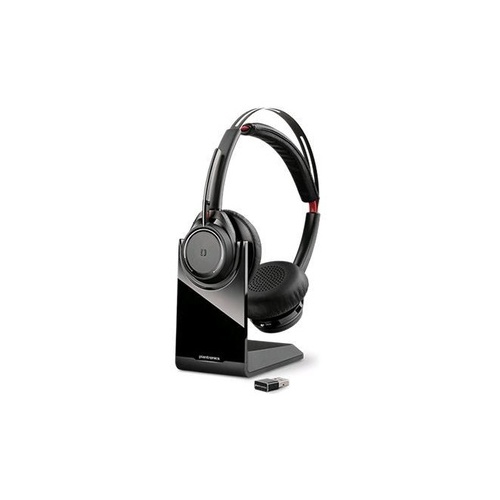 poly B825-M Voyager Focus UC Binaural Over-the-Head Bluetooth Headset， Black (202652102) - Mycitystee