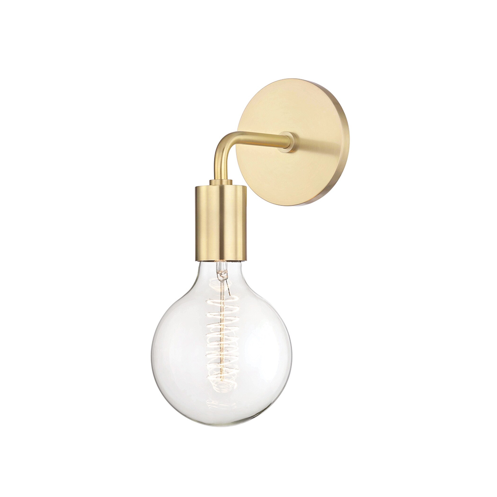Mitzi by Hudson Valley Ava 1-light Aged Brass Wall Sconce in Style B - Mycitystee