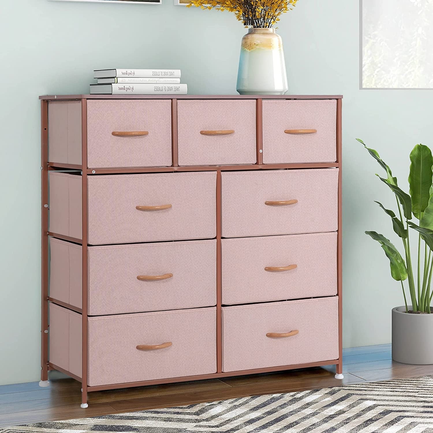 Wide Dresser Storage Tower with 9 Drawers - - 36136156 - Mycitystee