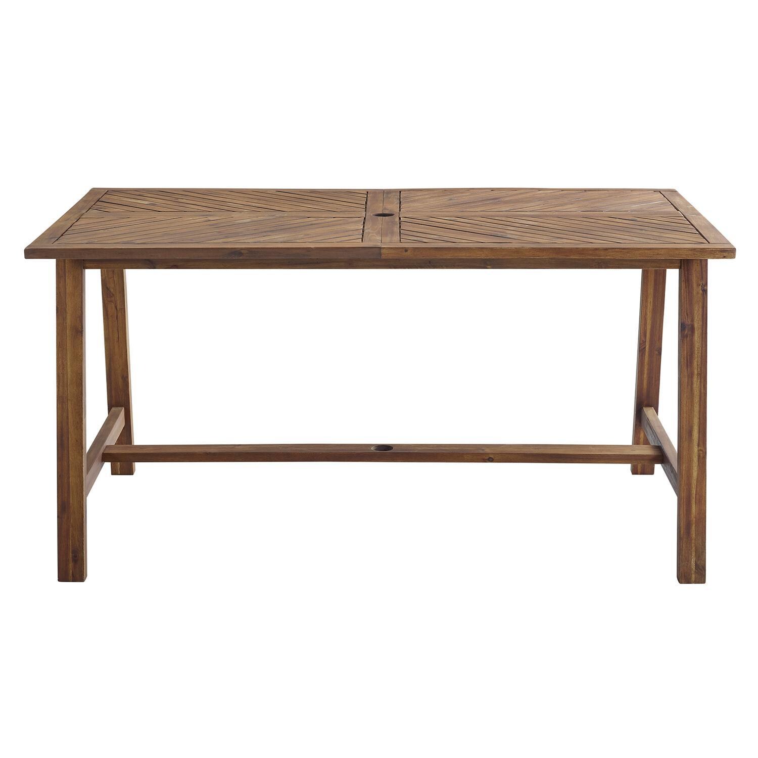 Ultimate Patio Wishlake 60 X 35 Inch Rectangular Acacia Patio Dining Table - Mycitystee