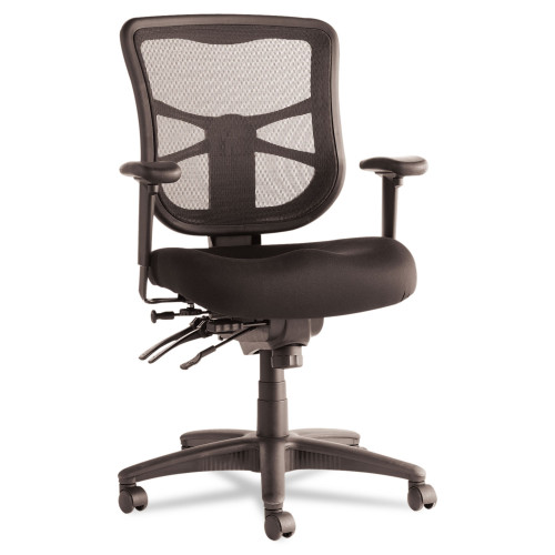 Alera Elusion Series Mesh Mid-Back Multifunction Chair， Supports Up to 275 lb， 17.7