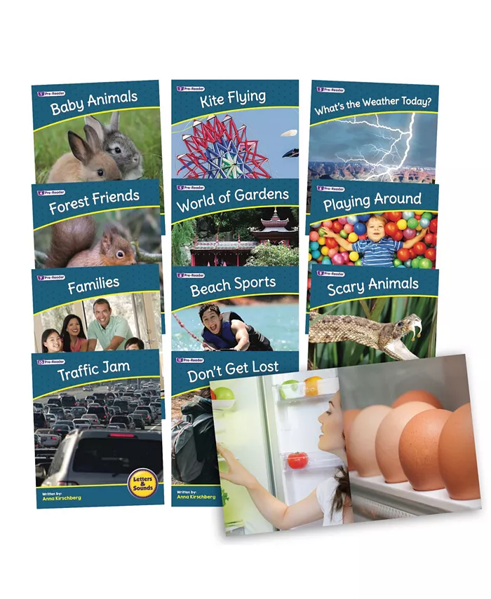 Junior Learning Letters and Sounds Phase-1 Non-Fiction Educational Learning Set 2， 12 Pieces - Mycitystee