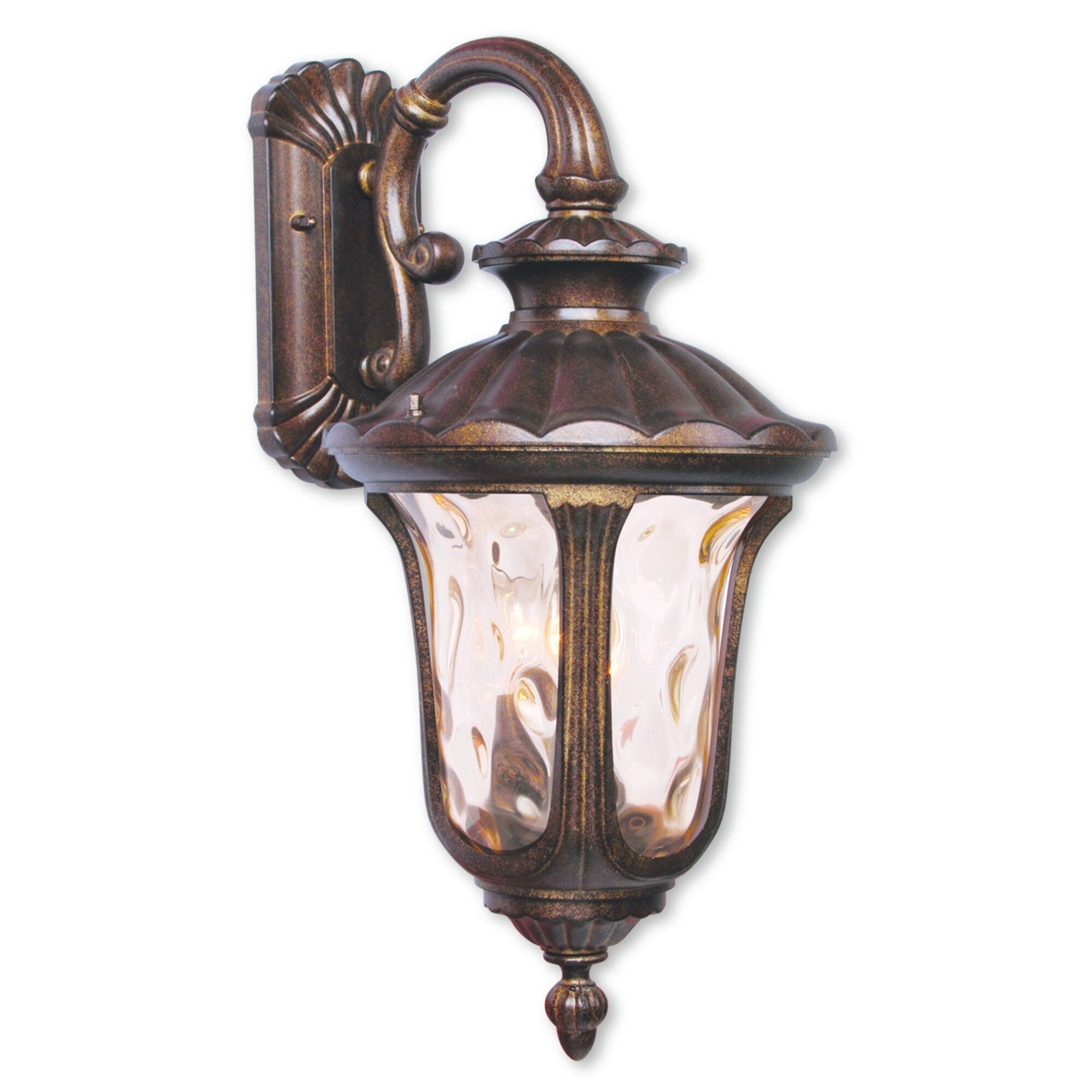 Livex Lighting Oxford 3-light Moroccan Gold Aluminum Outdoor Wall Lantern Shopping - The Best Deals on Outdoor Wall Lanterns | 18909514 - Mycitystee