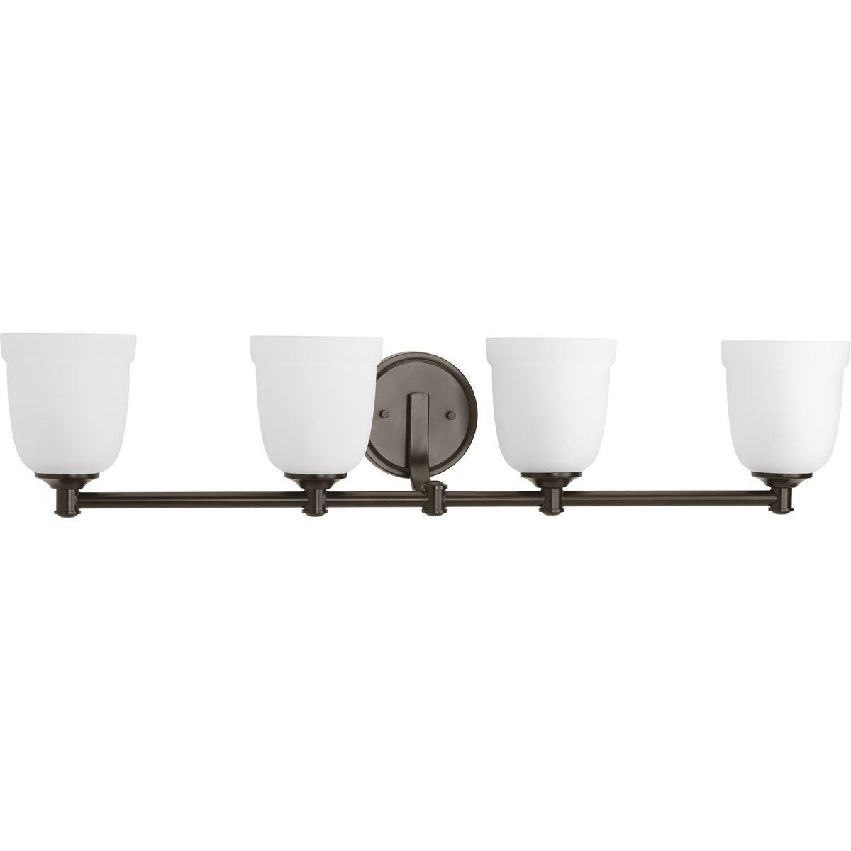 Topsail Collection 4-Light Antique Bronze Etched Parchment Glass Coastal Bath Vanity Light - Mycitystee