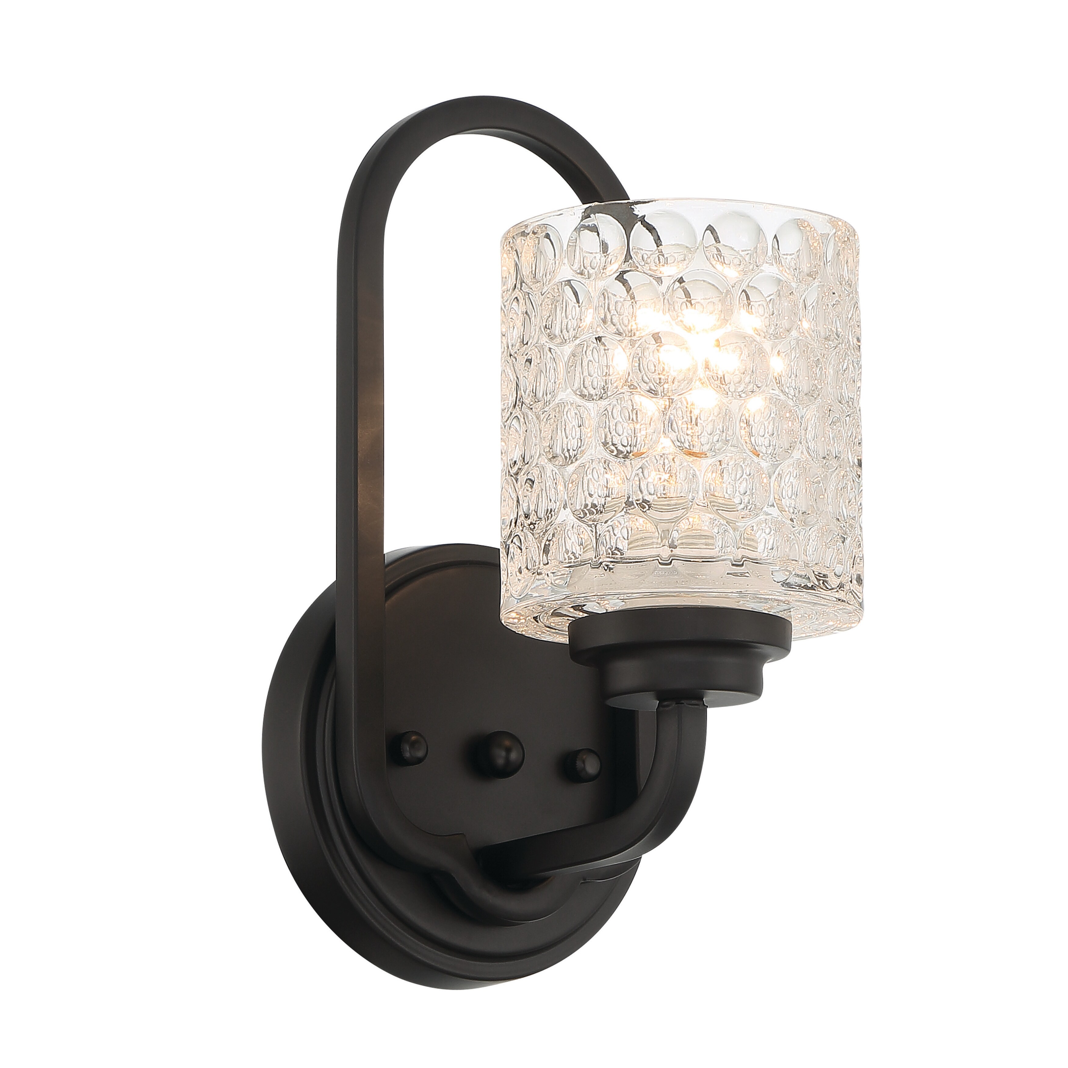 1 - Light Dimmable Armed Sconce - W5.59