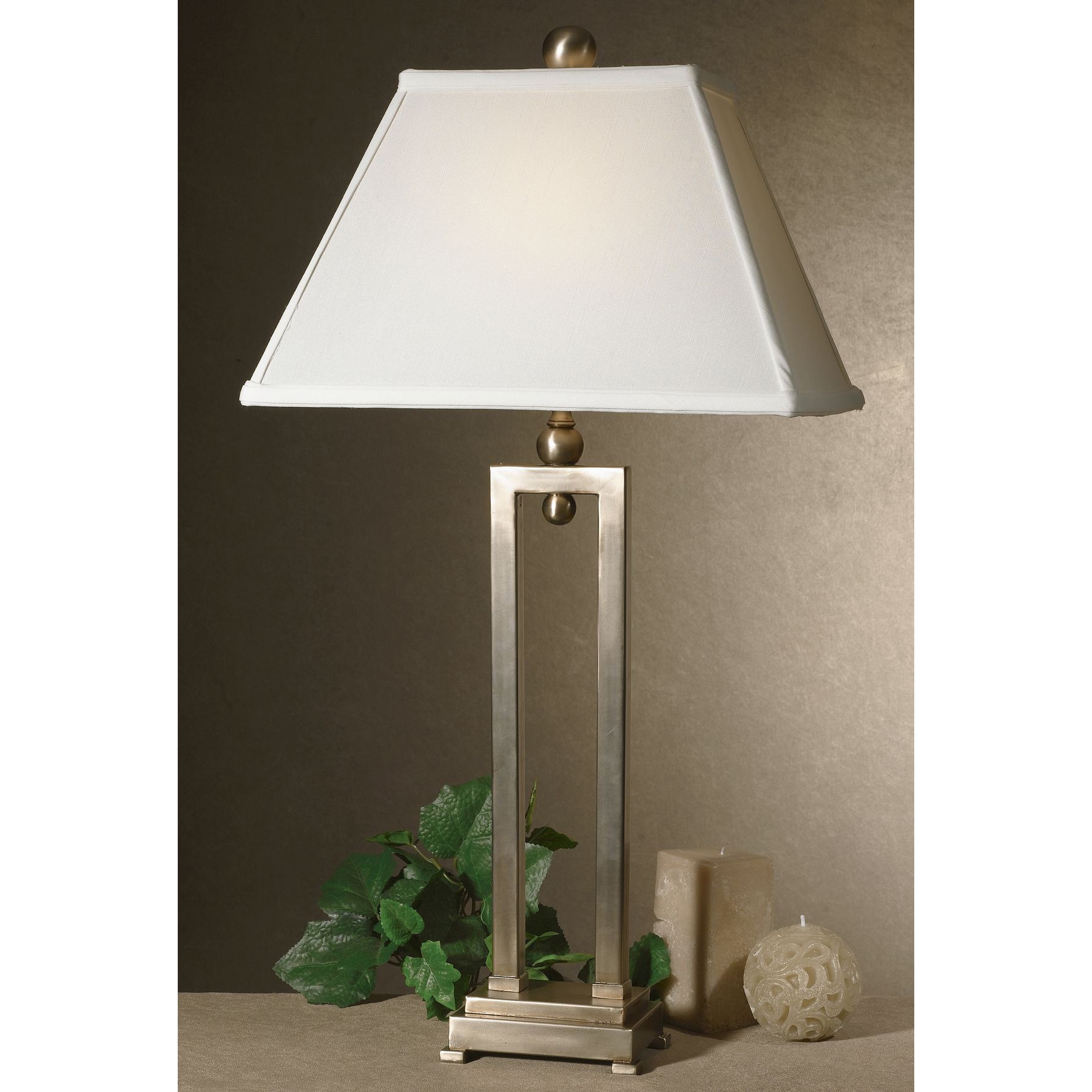 Uttermost Conrad Silverplated Iron Table Lamp - Mycitystee