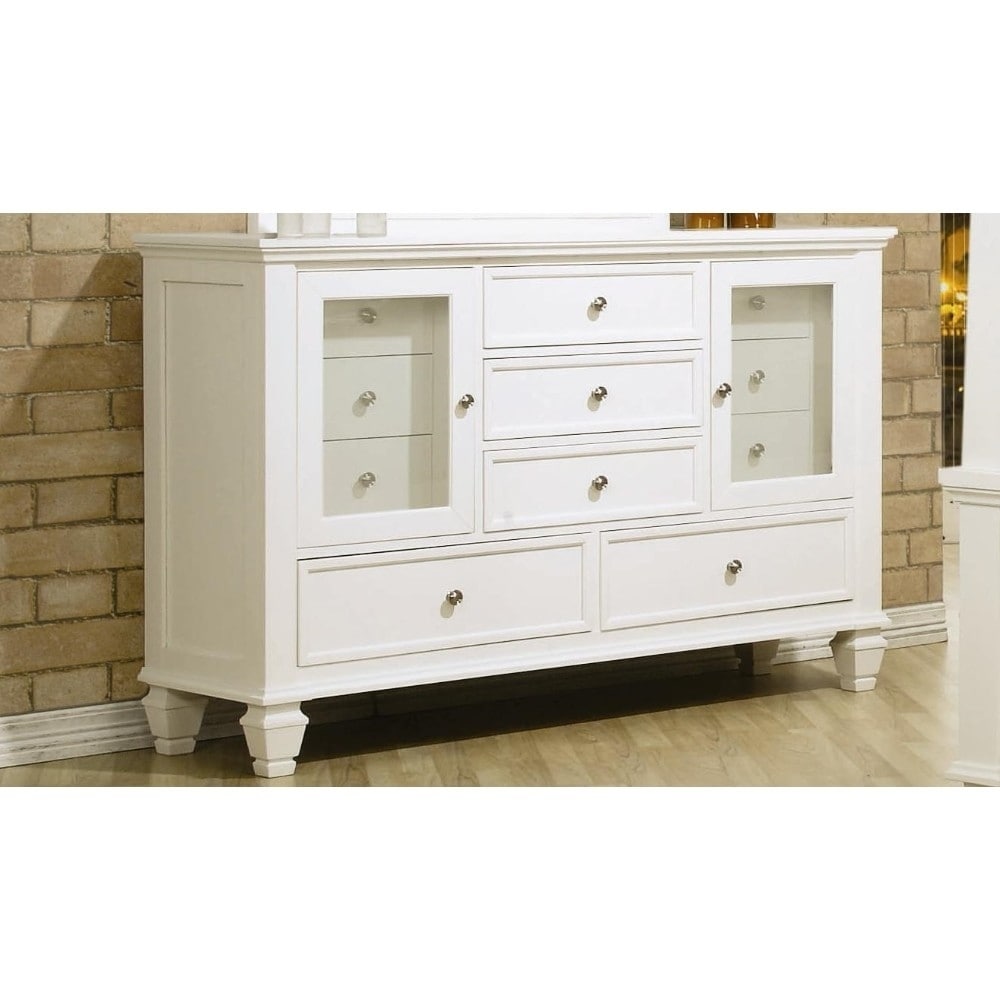 Pre-Eminent Wooden Traditional Dresser， White - - 21733266 - Mycitystee