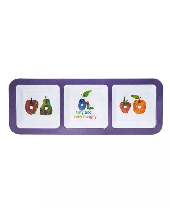 Godinger The World of Eric Carle， The Very Hungry Caterpillar Tiny Hungry Sectional Platter - Mycitystee