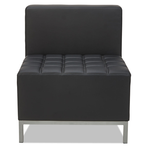 Alera QUB Series Armless L Sectional， 26.38w x 26.38d x 30.5h， Black (QB8116) - Mycitystee