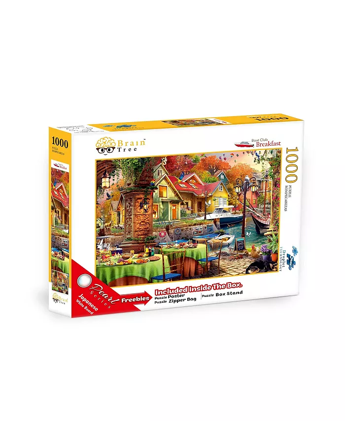 Brain Tree Games Boat Club Breakfast 1000 Pcs Puzzle - Mycitystee