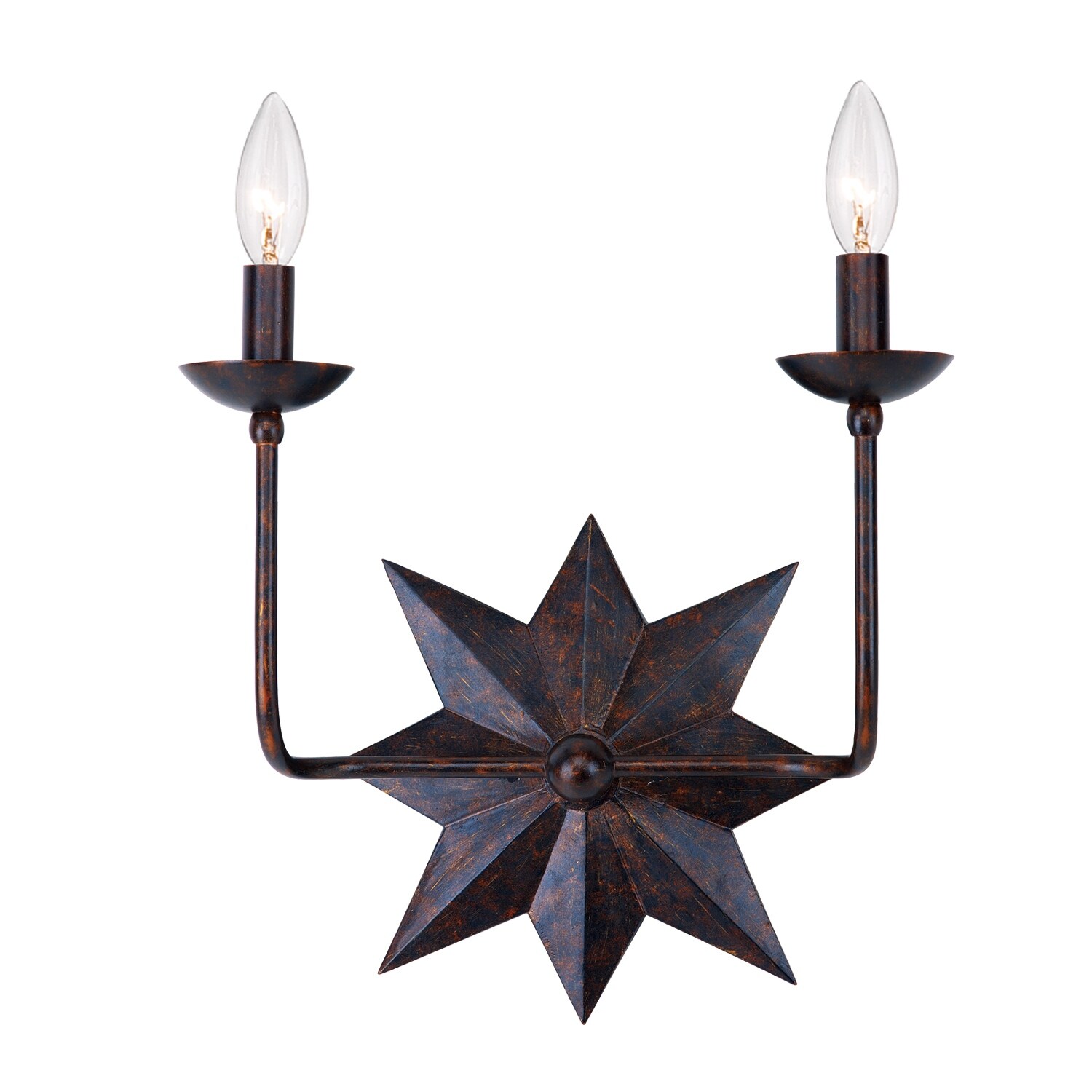 Astro 2 Light Bronze Sconce - 13'' W x 15.25'' H x 6'' D - Mycitystee