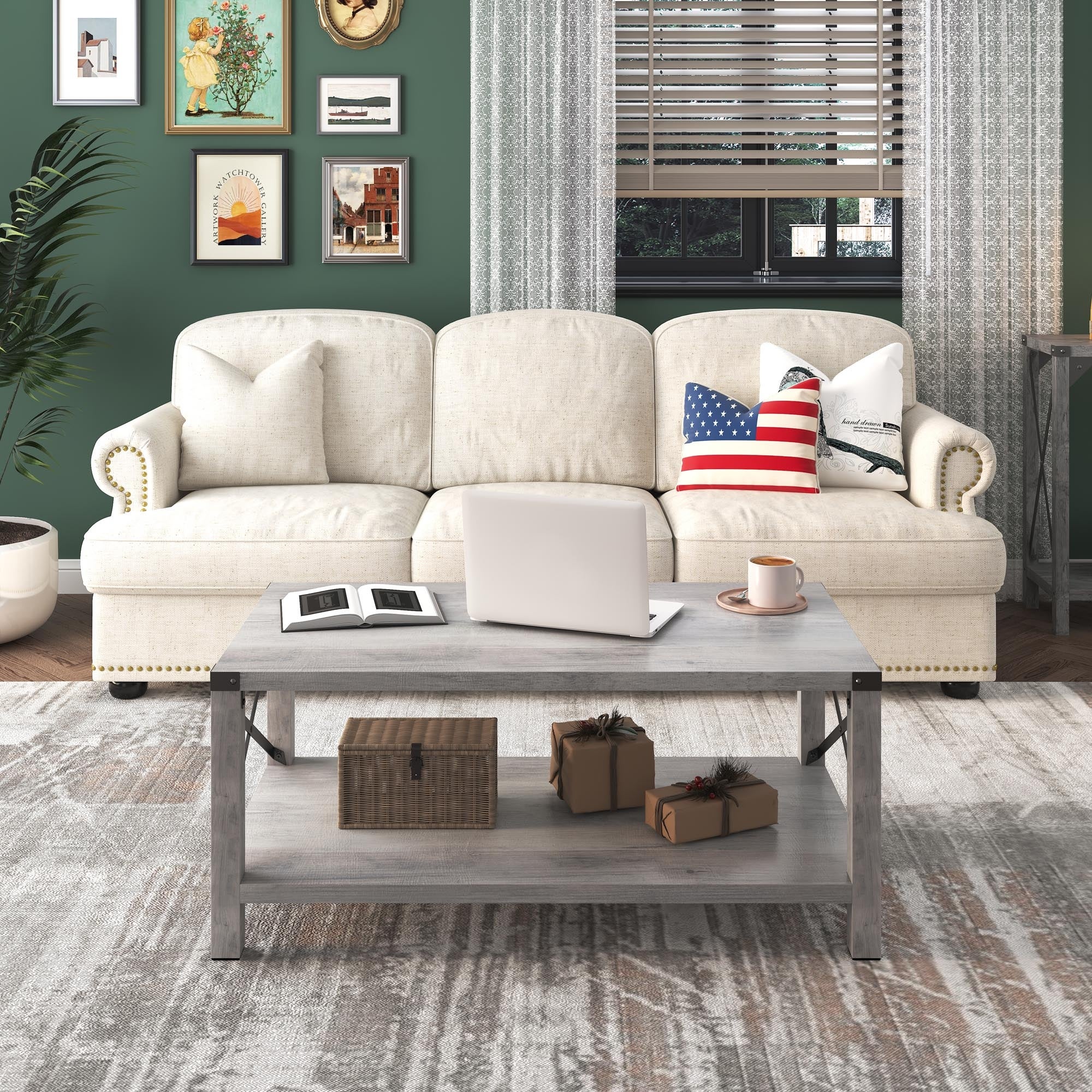Modern 2-Tier Coffee Table - Mycitystee