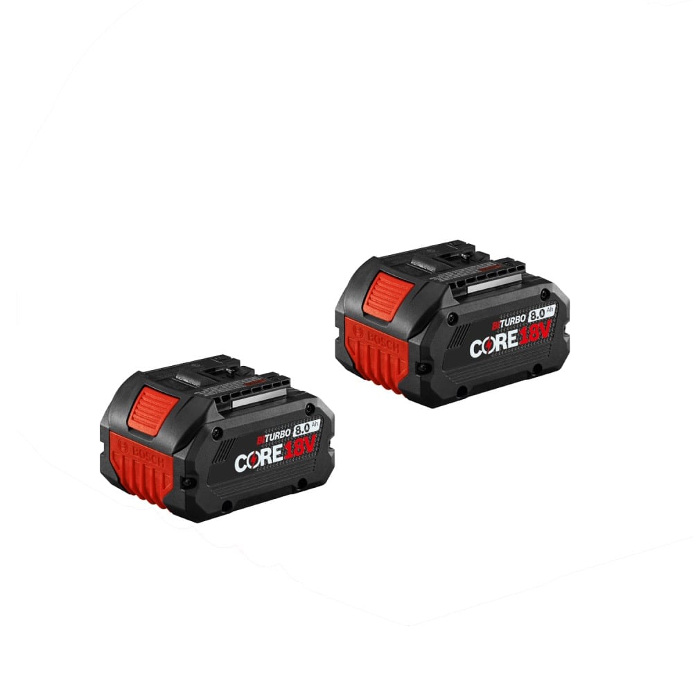 Bosch CORE18V Battery Lithium Ion 8Ah PROFACTOR Performance 2pk GBA18V80-2PK from Bosch - Mycitystee
