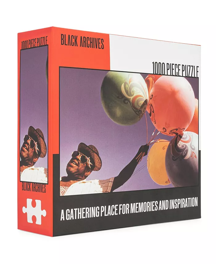Black Archives Man with Balloons Puzzle， 1000 Pieces - Mycitystee