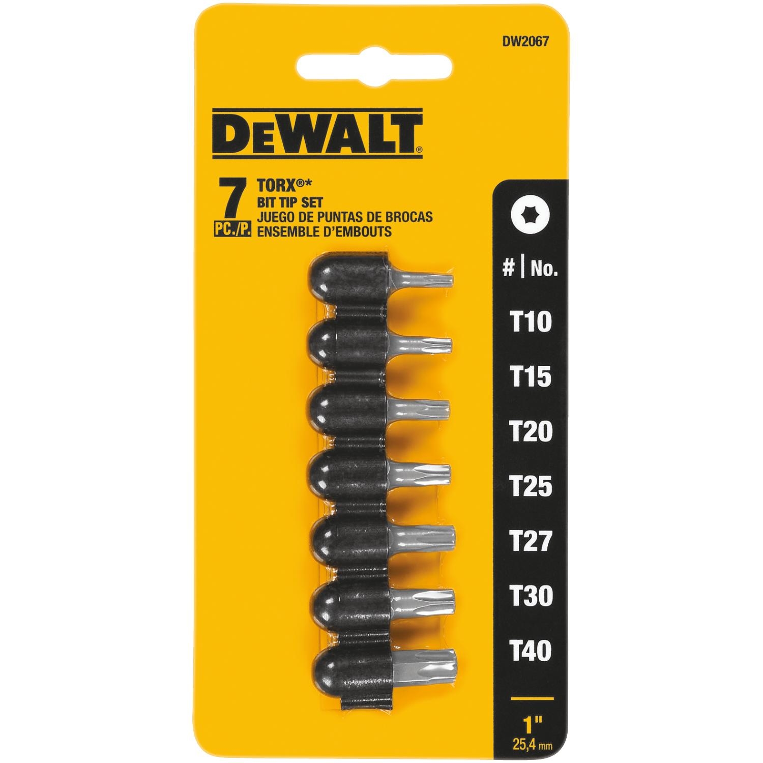 DeWalt Star 1 in. L Insert Bit Set Heat-Treated Steel 7 pc - Mycitystee