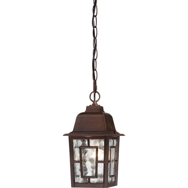 Nuvo Lighting 60/3490 Banyan Outdoor Mini Pendant with Glass Panel - Mycitystee