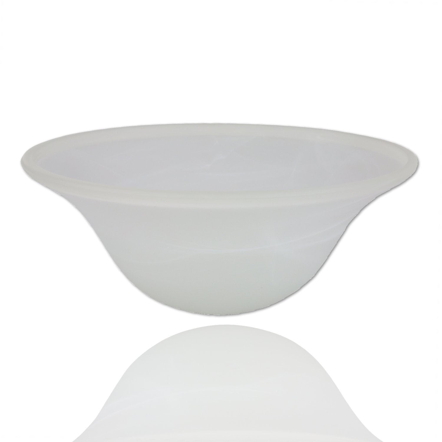 Glass Lamp Shade Replacement for Floor Lamp (White) - Measures: L: in. x W:12 in. x H:4.75 in. - Mycitystee