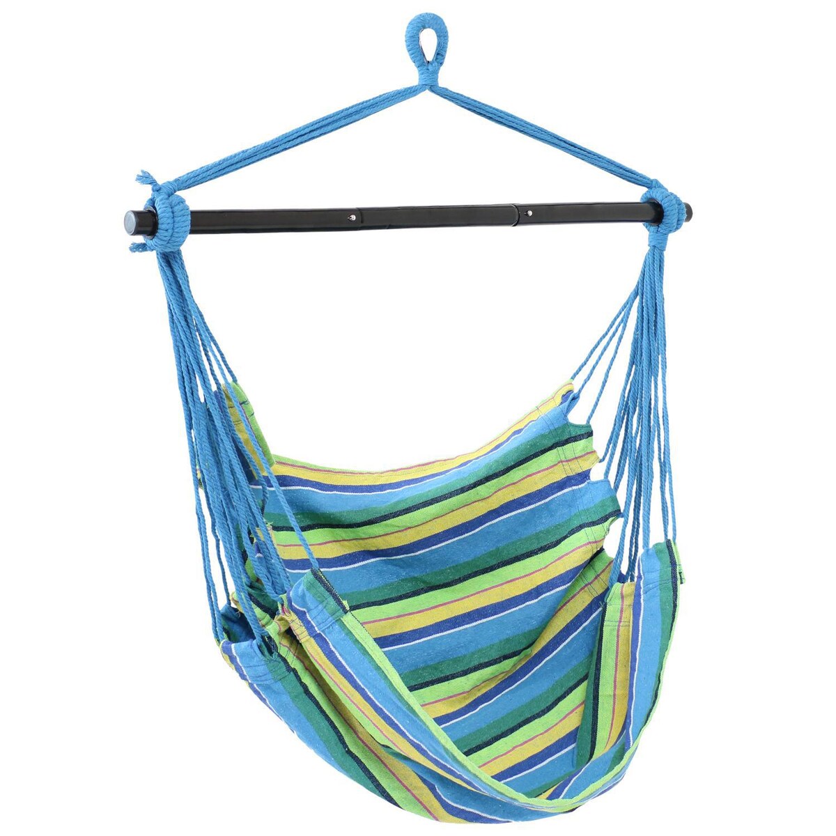Ultimate Patio Hanging Hammock Chair Swing w/ Collapsible Bar - Mycitystee