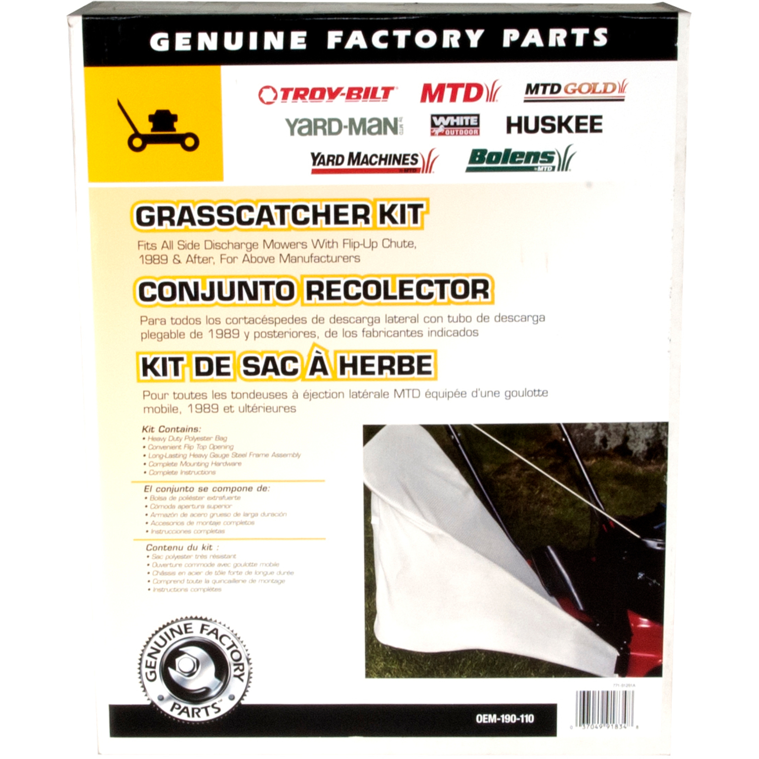 MTD Genuine Parts Grassbag Grass Catcher Kit 21 in. - Mycitystee