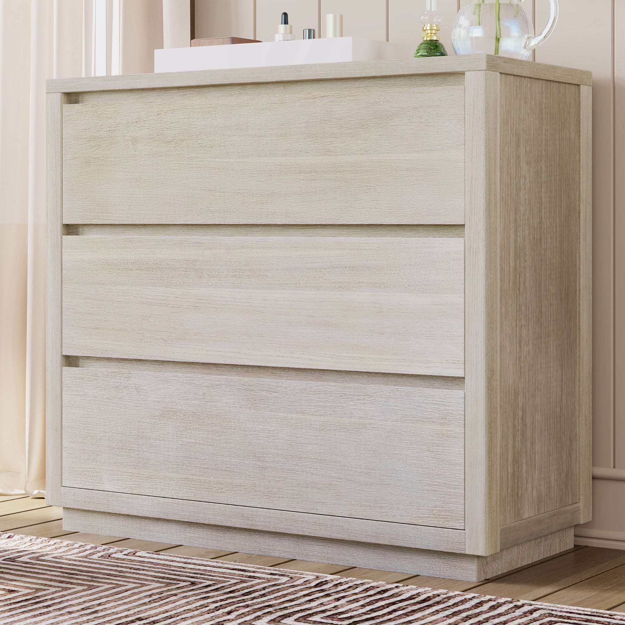Soild Wood 3-Drawer Chest - - 37841262 - Mycitystee