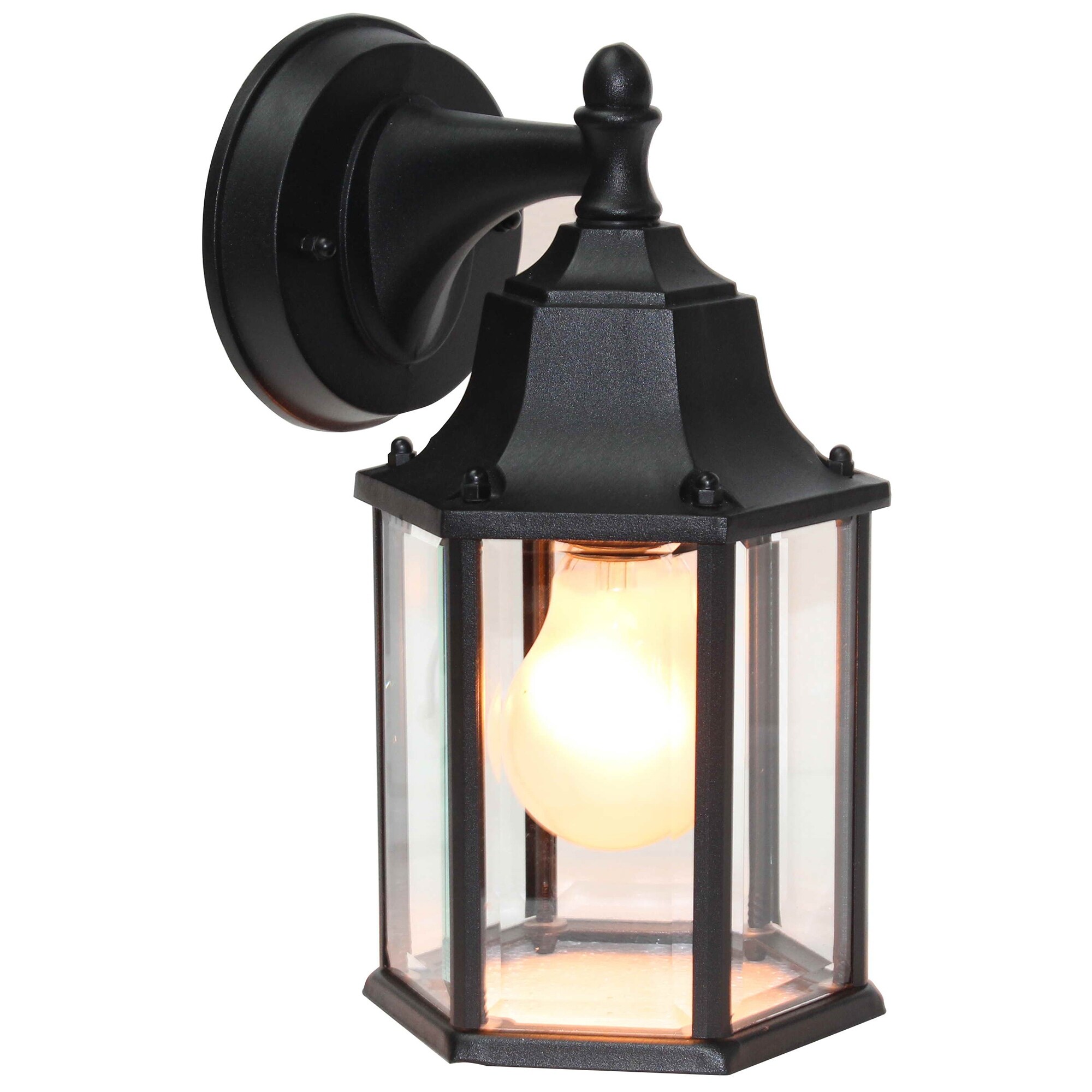 1 Light Outdoor Wall Lighting in Black Shopping - The Best Deals on Outdoor Wall Lanterns | 30978599 - Mycitystee