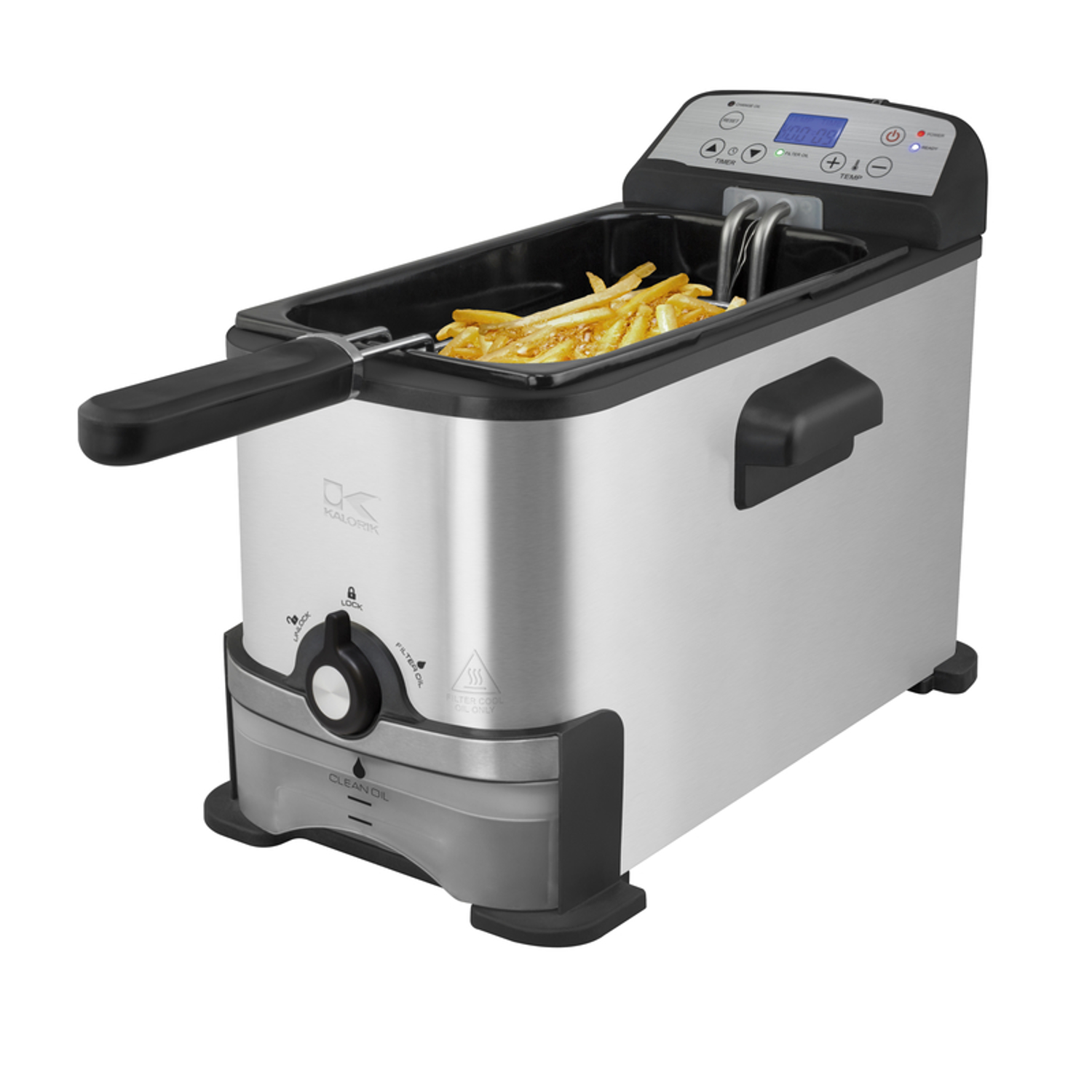 Kalorik Silver 3.2 qt Programmable Deep Fryer - Mycitystee