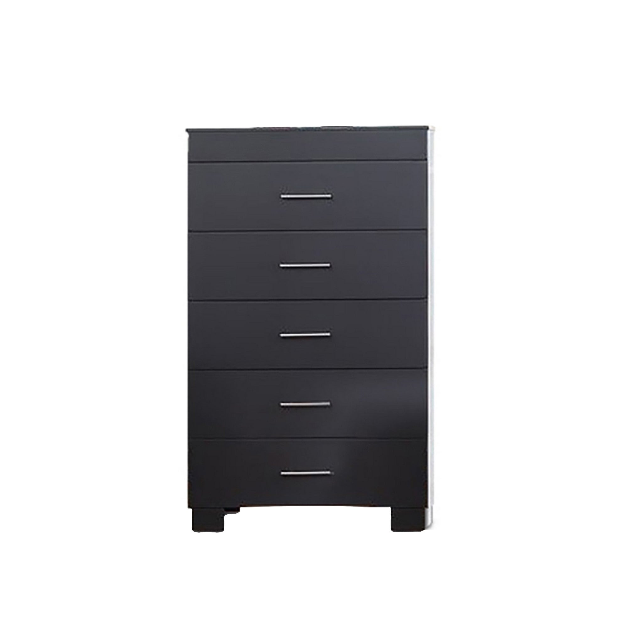 Vin 48 Inch Modern Minimal Tall Chest Dresser， 5 Drawers， Charcoal Gray - - 36907763 - Mycitystee