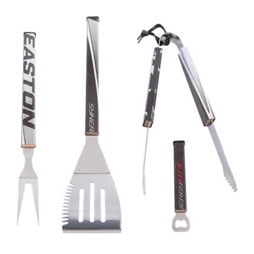 Requipd 4 Piece Hockey Stick BBQ Tool Set - Mycitystee