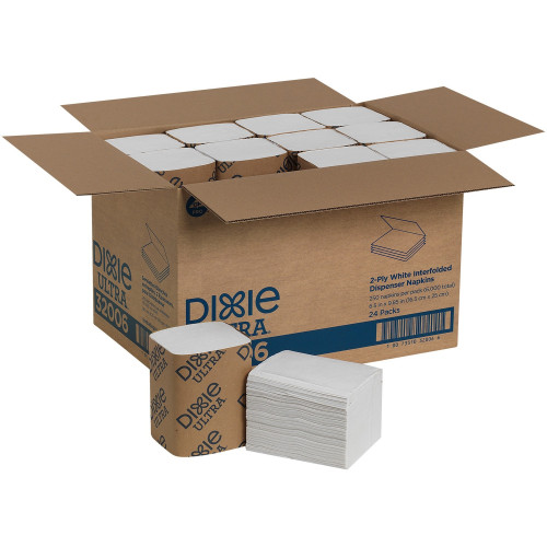 Dixie Ultra Interfold Napkin Dispenser Refill， 6000/Carton (32006) - Mycitystee