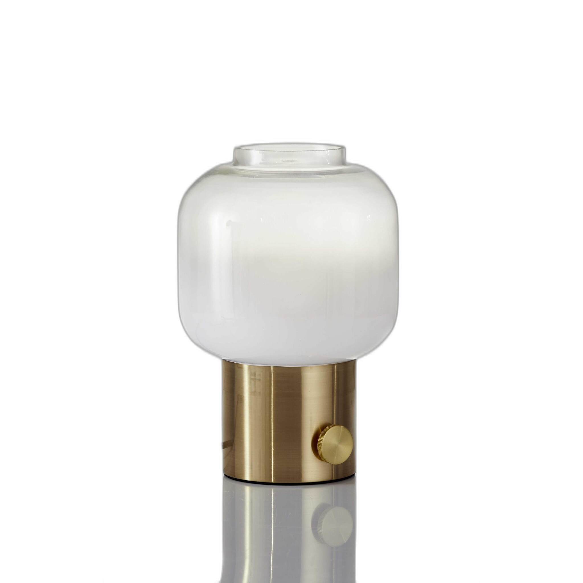 Mod Pod Brass Glass Table Lamp - 8 x 8 x 12 - Mycitystee