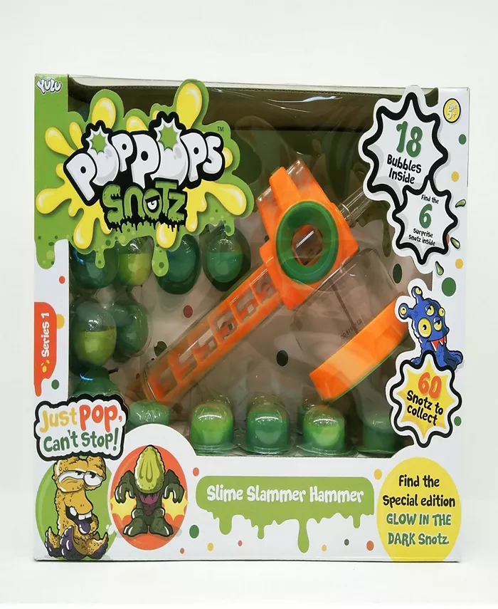 Pop Pops Snotz Slime Slammer Hammer Play Set， 78 Pieces - Mycitystee