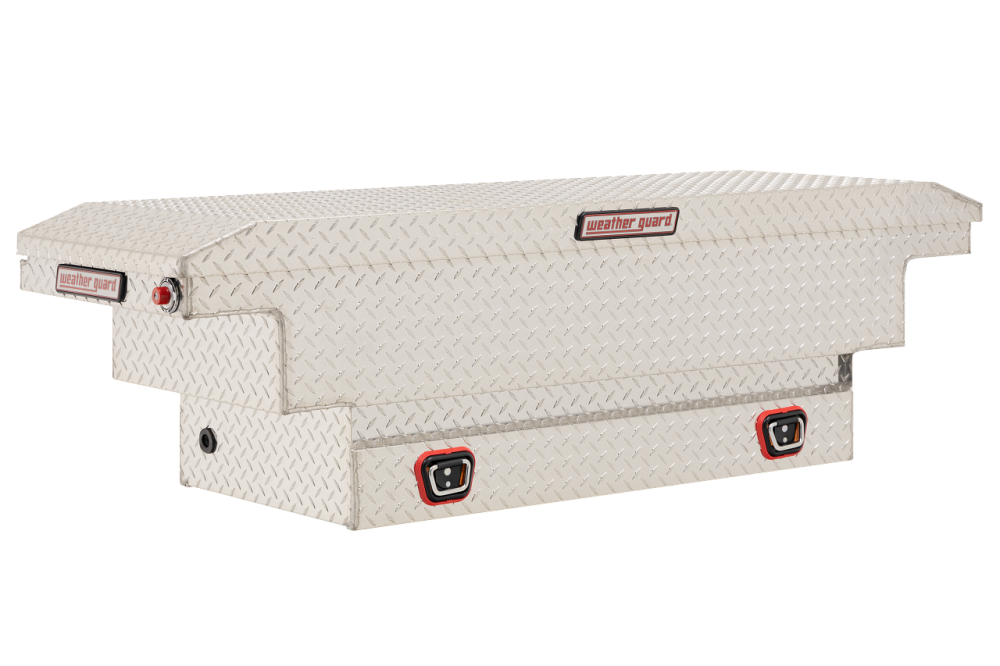 Weather Guard Saddle Truck Tool Box Aluminum Compact Deep Clear - Mycitystee