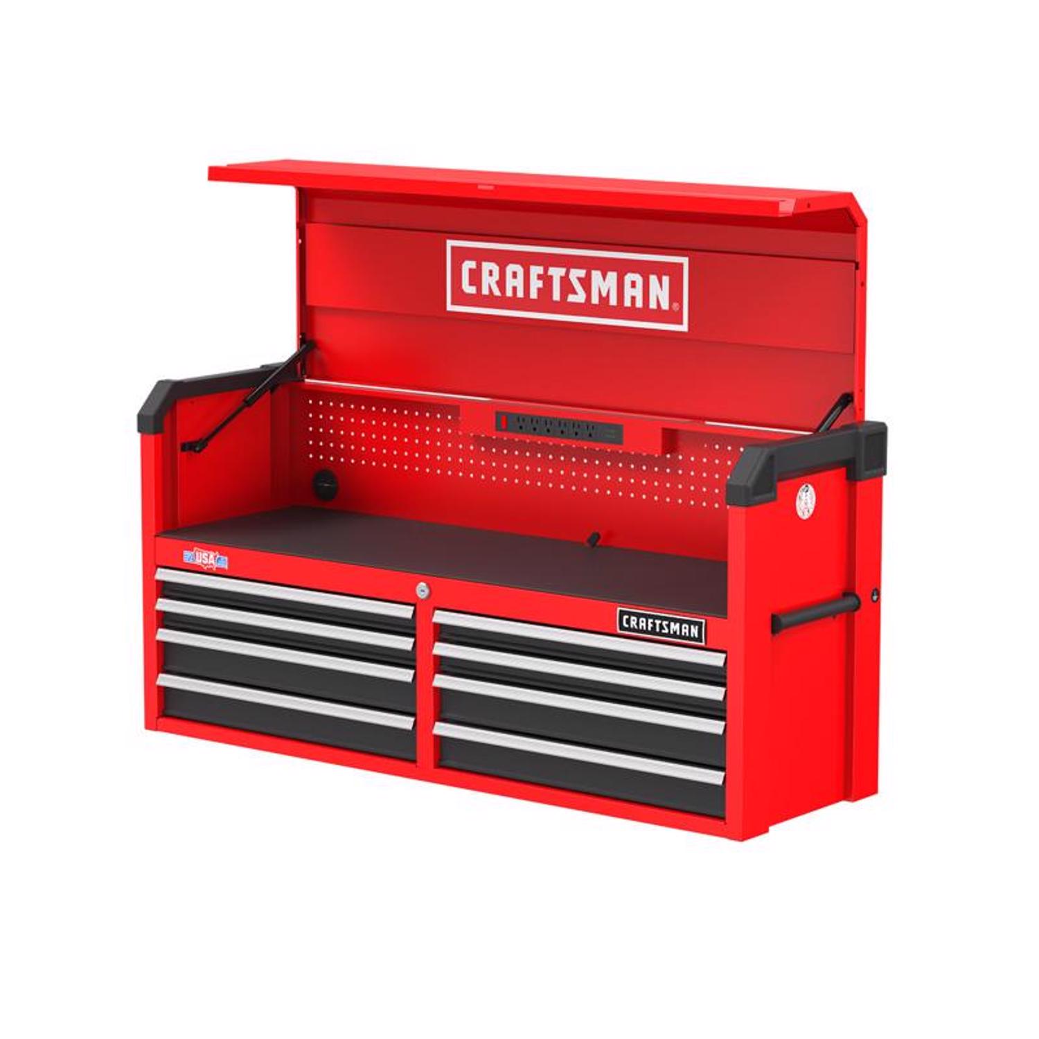 Craftsman S2000 52 in. 8 drawer Steel Tool Chest 28 in. H X 19 in. D - Mycitystee