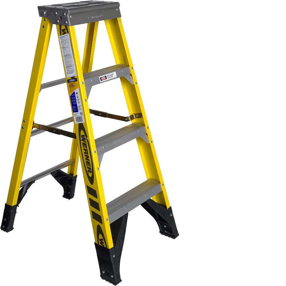 4 Ft. Fiberglass Type IAA Step Ladder - Mycitystee