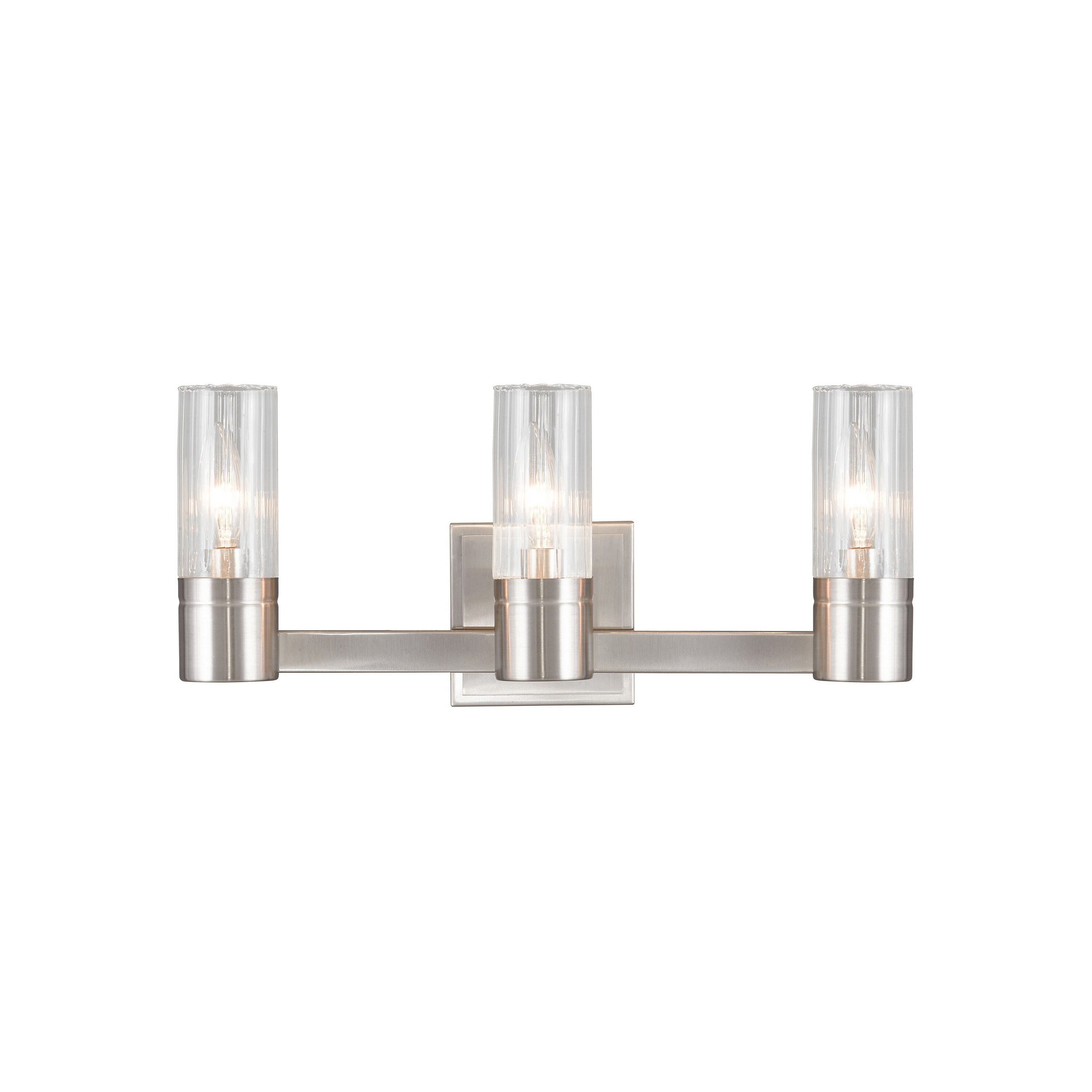 Livex Lighting Midtown 3 Light Brushed Nickel Bath Vanity - Brushed nickel - Mycitystee