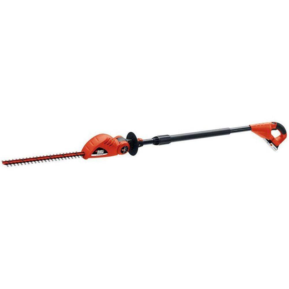 BLACK+DECKER 20V MAX Cordless Battery Powered Pole Hedge Trimmer Kit with (1) 1.5Ah Battery & Charger LPHT120 - Mycitystee