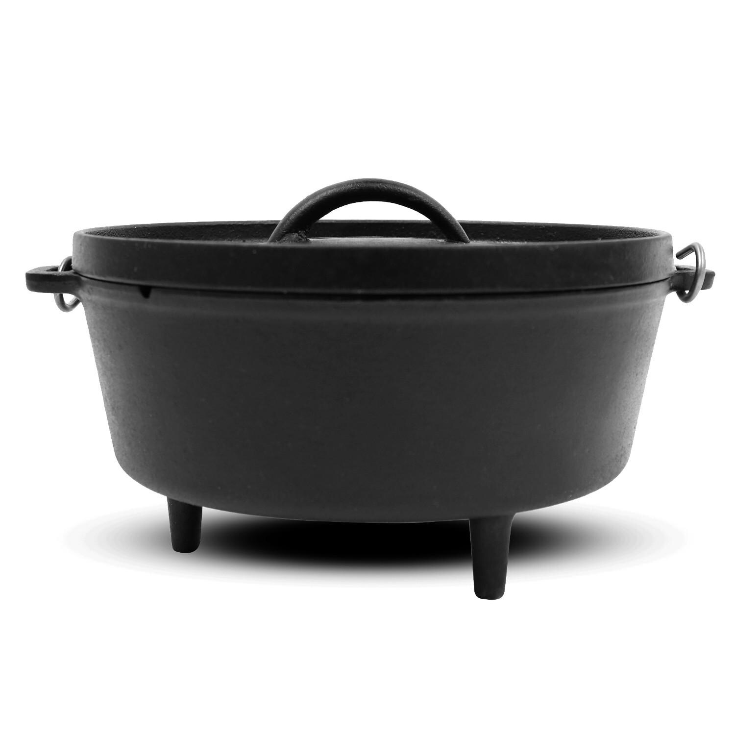 Pit Boss 14-Inch Pre-Seasoned Cast Iron Dutch Oven w/ Lid - Mycitystee