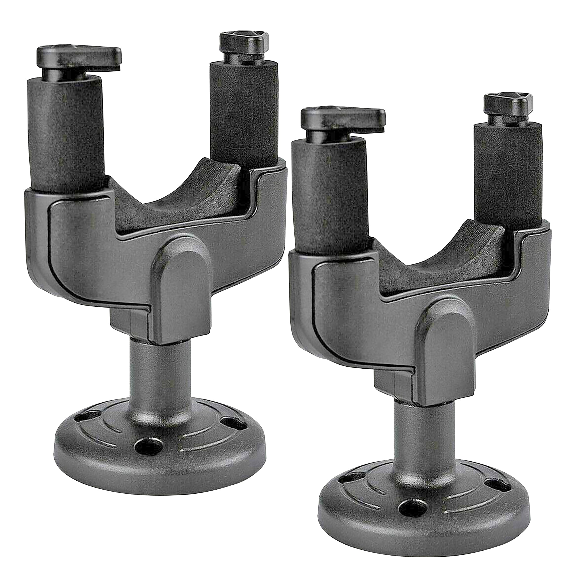 5 Core Guitar Wall Mount Hanger Black 2 Pack | Easy Lock and Adjustable | Guitar Hook Holder for Acoustic and Electric Guitar, Ukulele, Bass, Banjo, a - Mycitystee