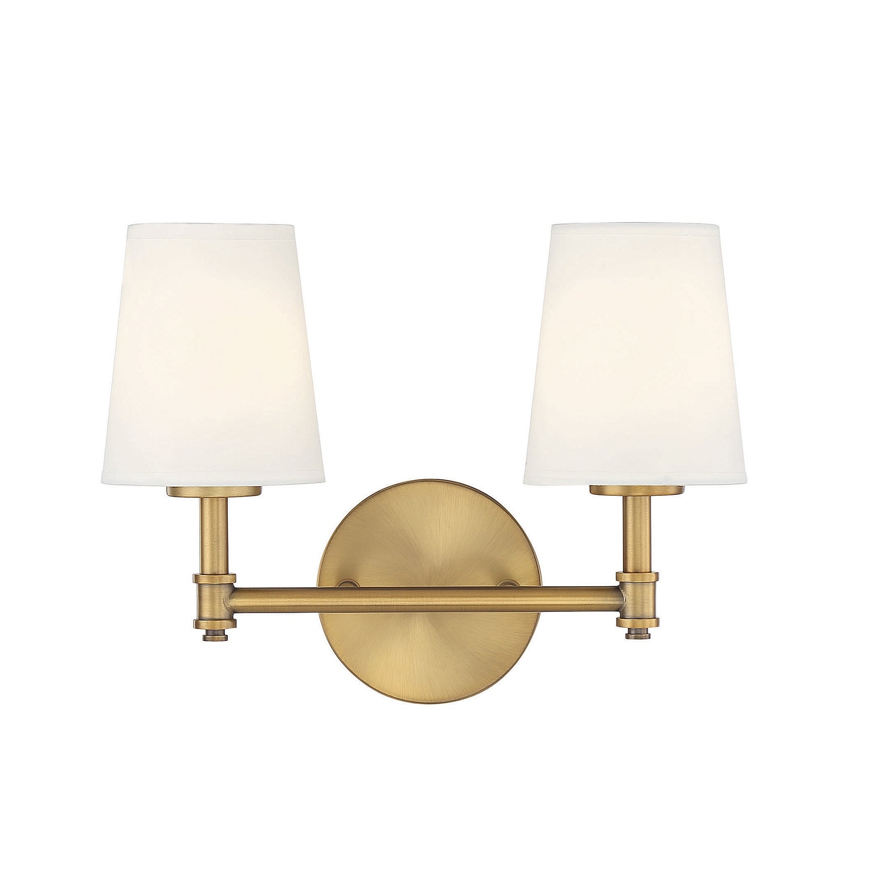 Trade Winds Coyle 2-Light Bathroom Vanity Light in Natural Brass - Mycitystee