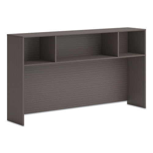 HON Mod Desk Hutch， 3 Compartments， 72w x 14d x 39.75h， Slate Teak (LDH72LS1) - Mycitystee