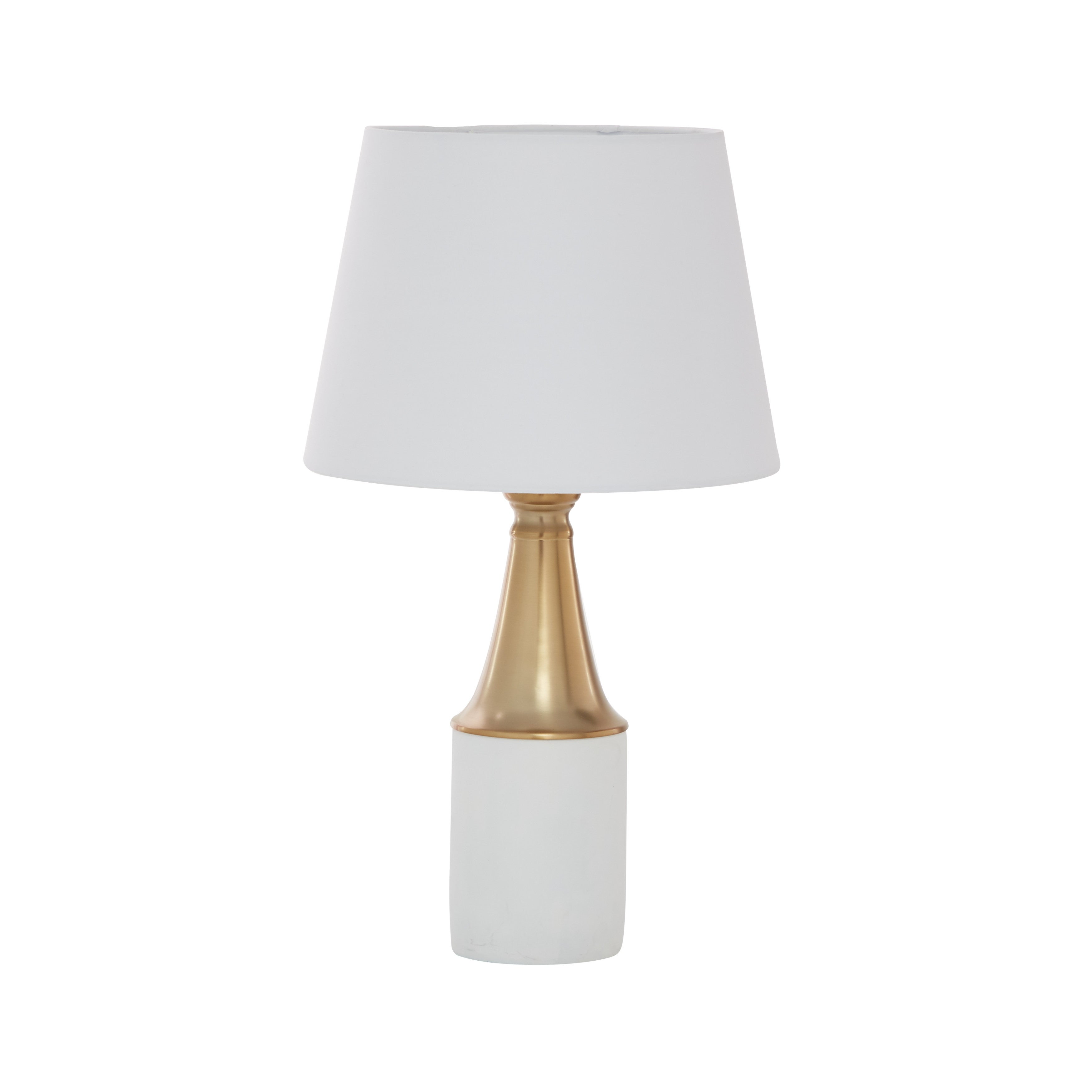 White Metal Traditional Table Lamp - 12 x 12 x 21 - Mycitystee