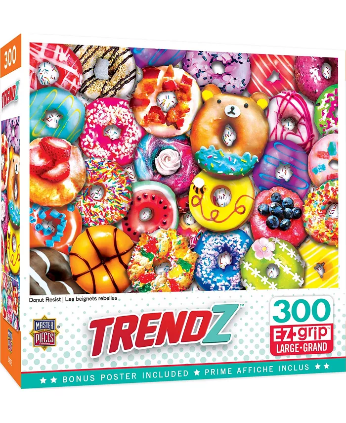 MasterPieces Puzzles Trendz - Donut Resist 300 Piece Adult Jigsaw Puzzle - Mycitystee