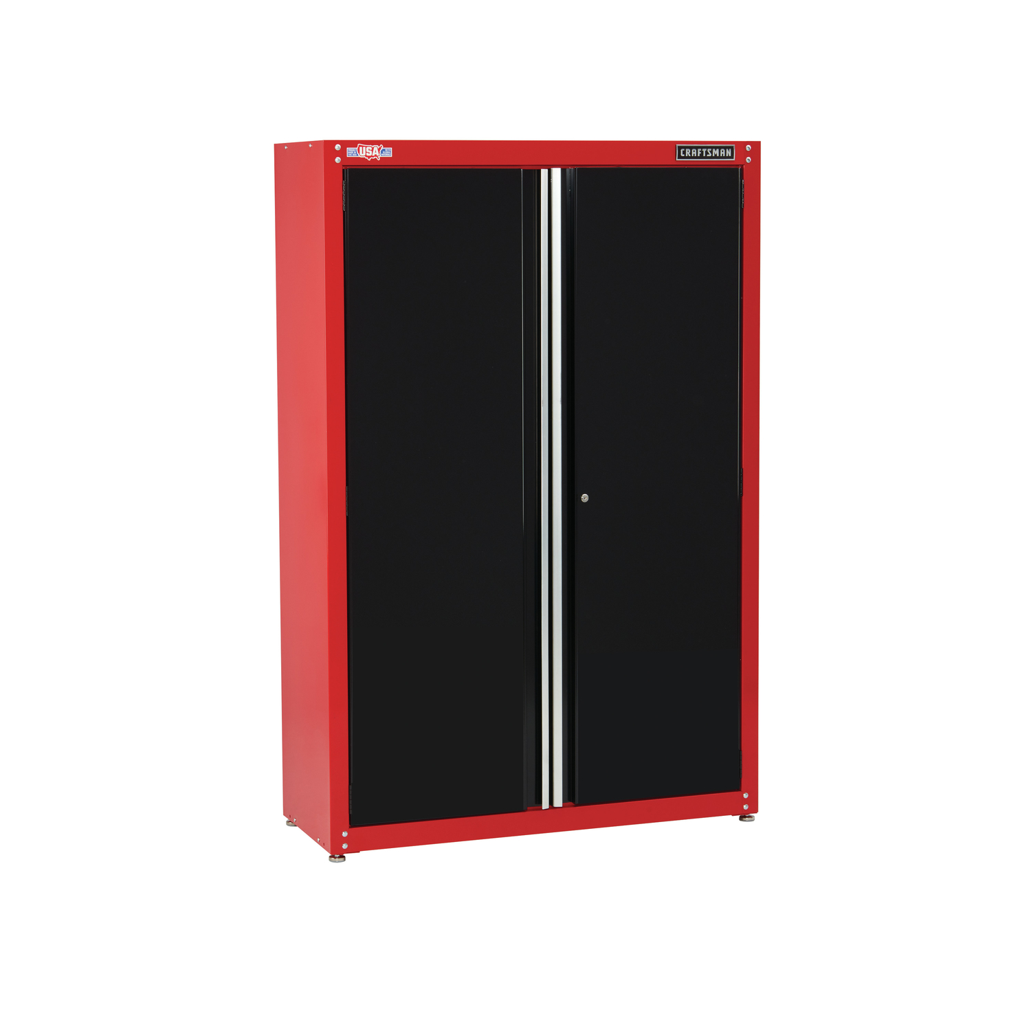 Craftsman 74 in. H X 48 in. W X 18 in. D Black/Red Steel Storage Cabinet - Mycitystee