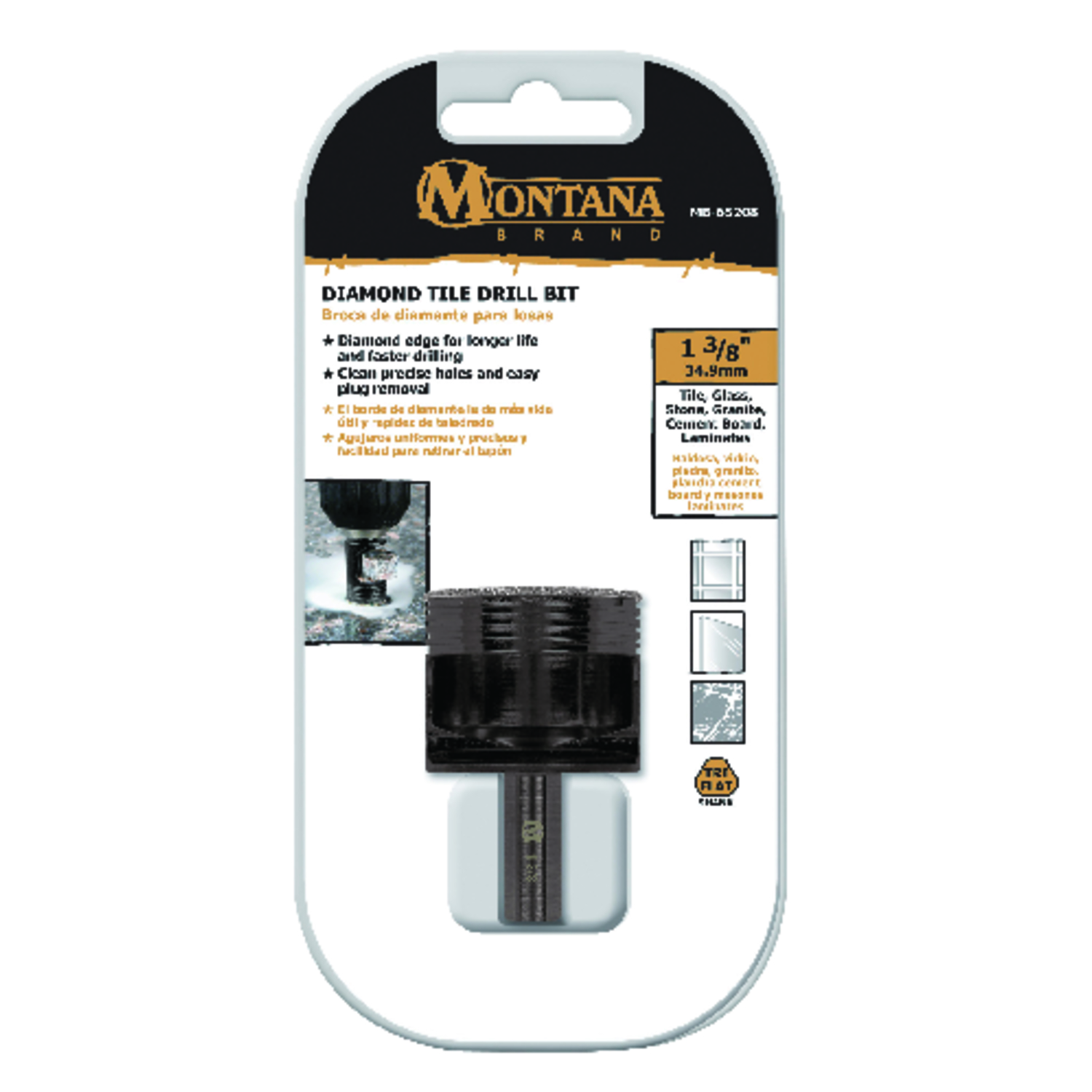 Montana Brand 1-3/8 in. Alloy Steel Drill Bit 1 pc - Mycitystee