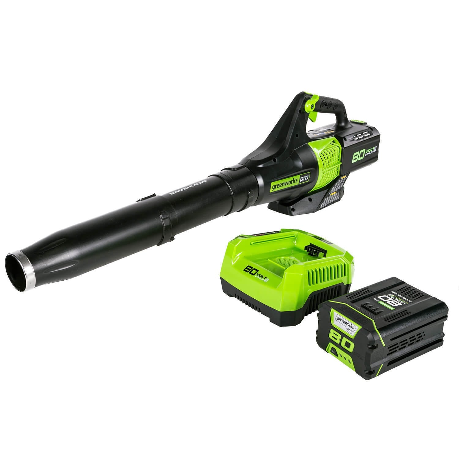 80V Cordless 580 CFM Brushless Leaf Blower | Greenworks Pro - Mycitystee